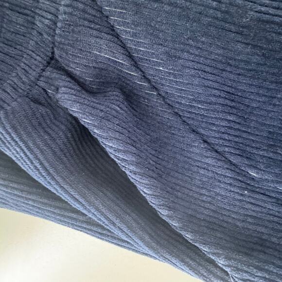 Halara Blue  High Waisted Corduroy Wide Leg Casual Pants Women's Medium NEW - Picture 7 of 9